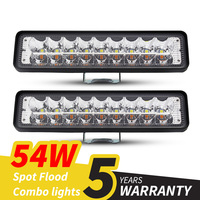 54W Car Work Light LED Bar  4x4 18 LED Working Bar Offroad SUV ATV Tractor Boat Trucks Excavator 12V 24V led Combo Beam