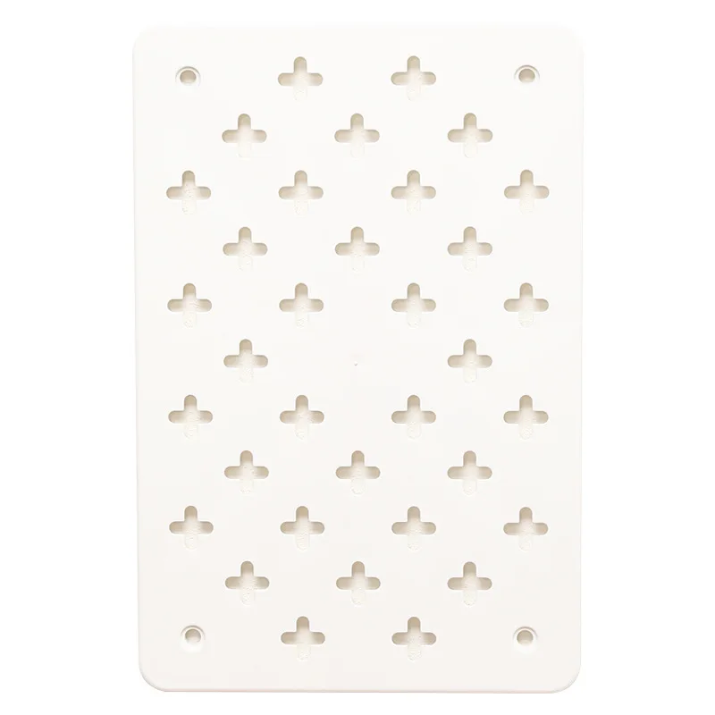 

Plastic storage kitchen solid wood decoration wall hanging baffle rack hole board