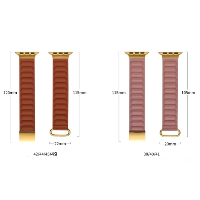 حزام من الجلد لساعة أبل باند 45 مللي متر 41 مللي متر 44 مللي متر 40 مللي متر 46 مللي متر 42 مللي متر 49 مللي متر سوار حلقة مغناطيسي لسلسلة iWatch 10 Ultra 2 Band
