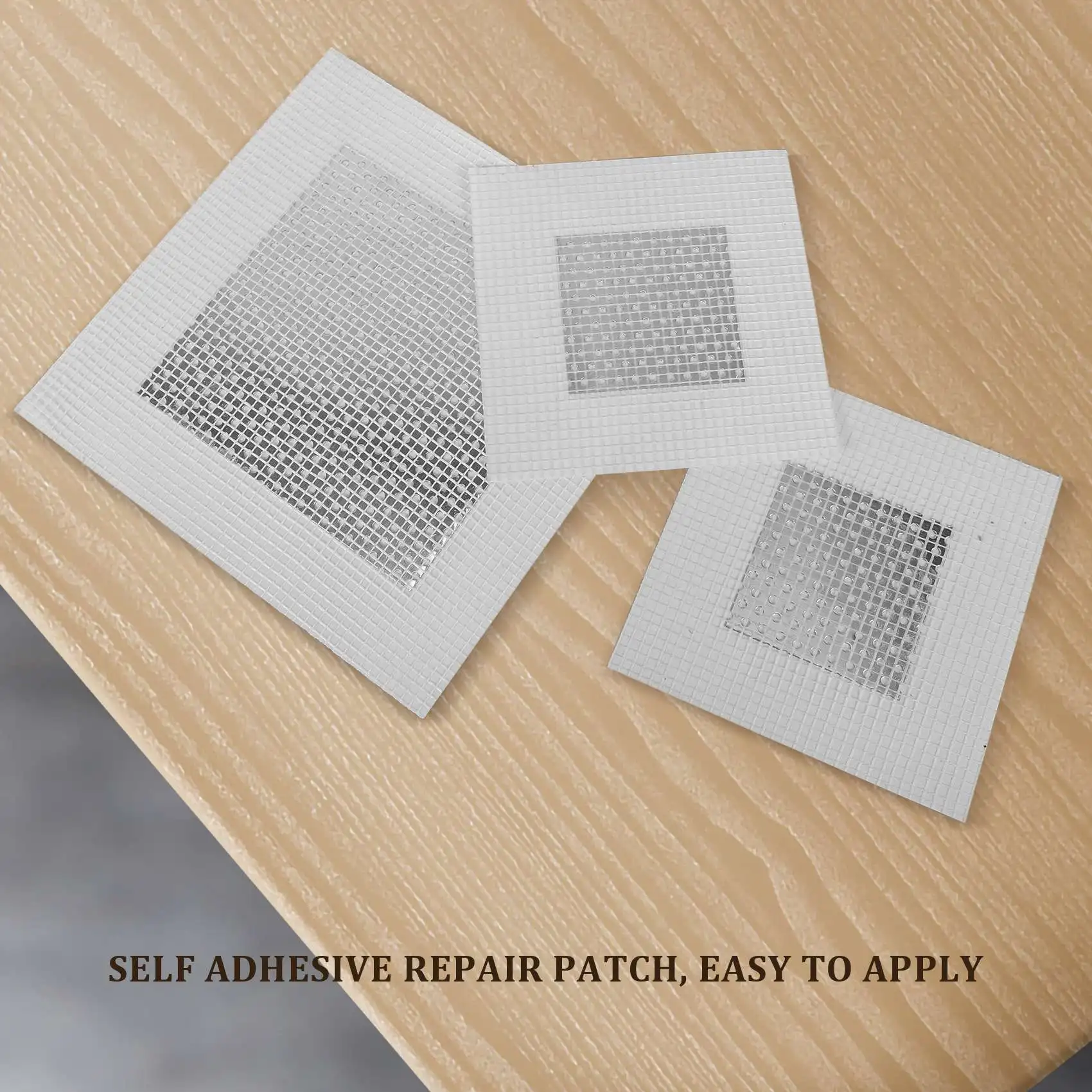 12 Pieces Aluminum Wall Repair Patch Self-Adhesive Wall Repair Patch 2/4/ 6/8 Inch Drywall Repair Tools Screen Patch