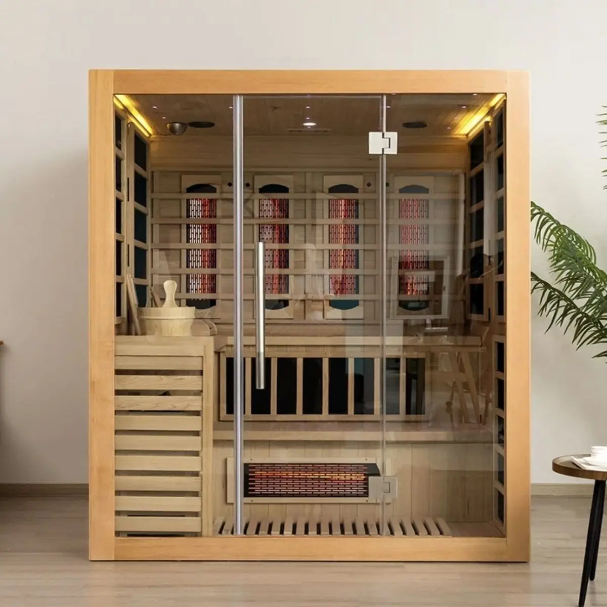 DHY household sauna sweat steam room far infrared nano light wave room whole body sweat steam