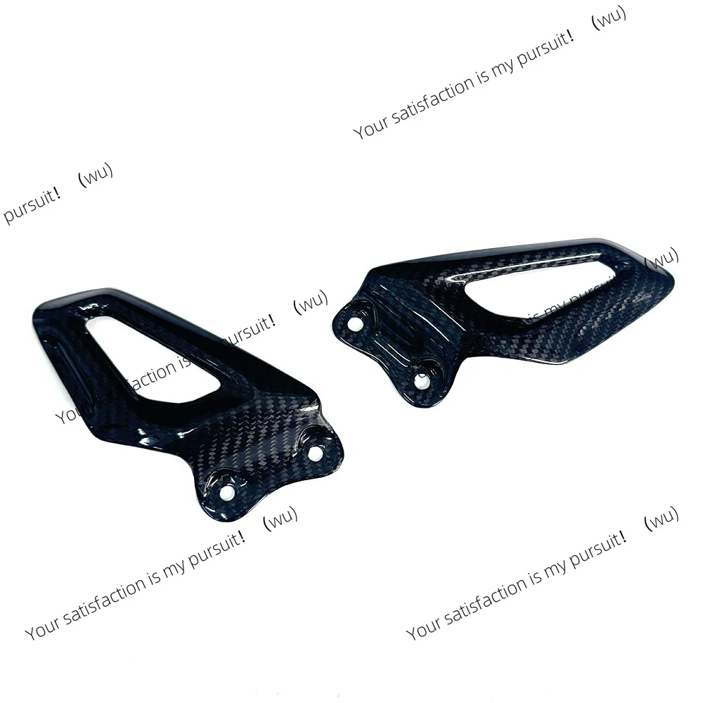 For BMW S1000RR 2019 2020 2021 2022 2023 2024 Motorcycle Accessories, Carbon Fiber Foot Pad Protector, Driver's Heel Protector