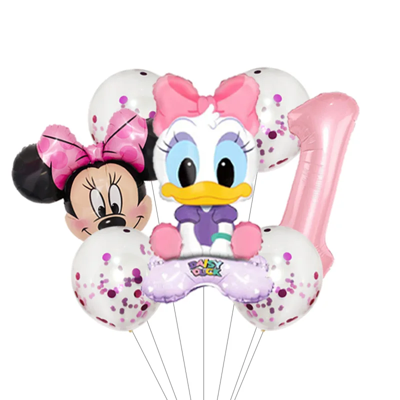 Lovely Duck Cartoon Balloons Set Donald Duck Theme Birthday Party Decorations view 2