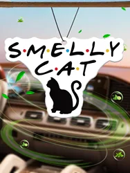 Interesting Tv Show Themed Gifts Smelly Cat Car Fragrance Tablets, Wardrobe Air Freshener, Perfume, Rearview Mirror Decoration, Car Interior Pendant, Natural Scent Air Purifier, Anime Cartoon Toilet Fragrance Sachet, Living Room Office Room Bedside Hanging Ornament