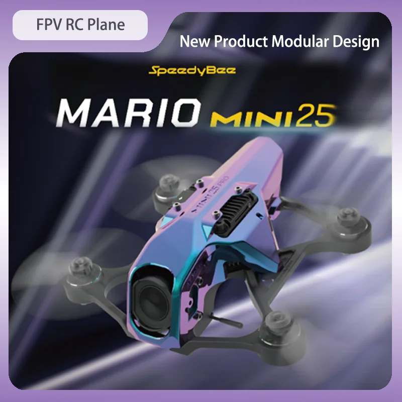

Радиоуправляемый самолет, новый Speedybee Mario Mini 25 O4 Pro, 135 км/ч, GPS, Hd, регулируемая камера, квадрокоптер для FPV, гонок и рождественский подарок