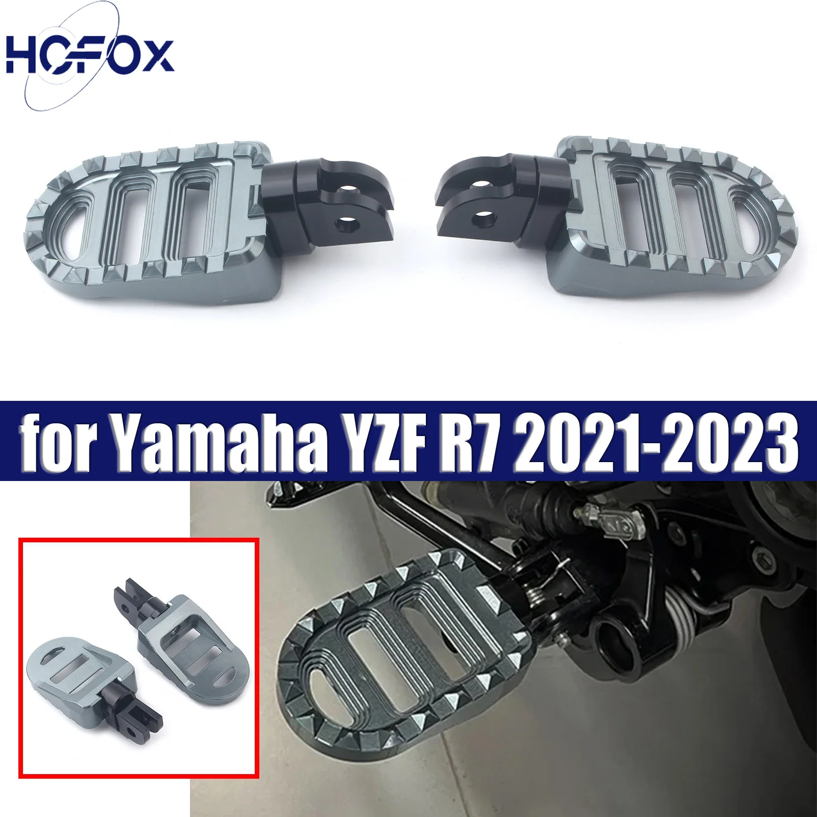 

Motorcycle CNC Pedal Foot Pegs FootRest Footpegs for Yamaha YZF R7 R15 V3 XSR900 XSR700 FJR1300 TDM 900 YZF-R1