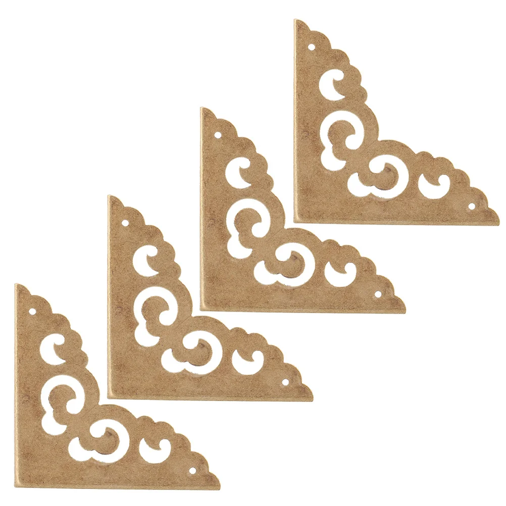 

4pcs Brass Corner Guard Retro Box Corner Protector For Wooden Jewelry Box Vintage Cabinet Decorative Edges Covers