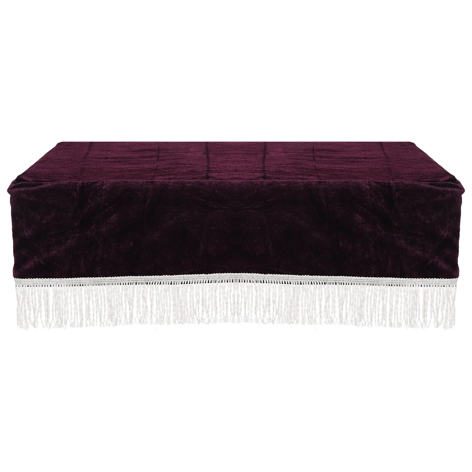 

Piano Stool Cover Decorative Slipcover Double Velvet Cloth Saddle Bar Protector
