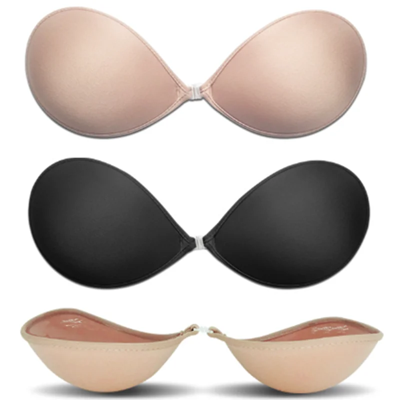 Unsichtbarer Push-up-BH für Damen, selbstklebende Brustaufkleber, selbstklebende BH-Abdeckung, Silikon-Pads, sexy trägerloser Brustlift-BH