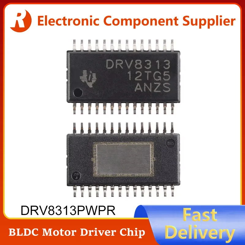 

5Pcs DRV8313 DRV8313PWPR HTSSOP-28-EP 100% Brand New Original BLDC Three-phase Motor Driver Integrated Circuit Chip IC in Stock