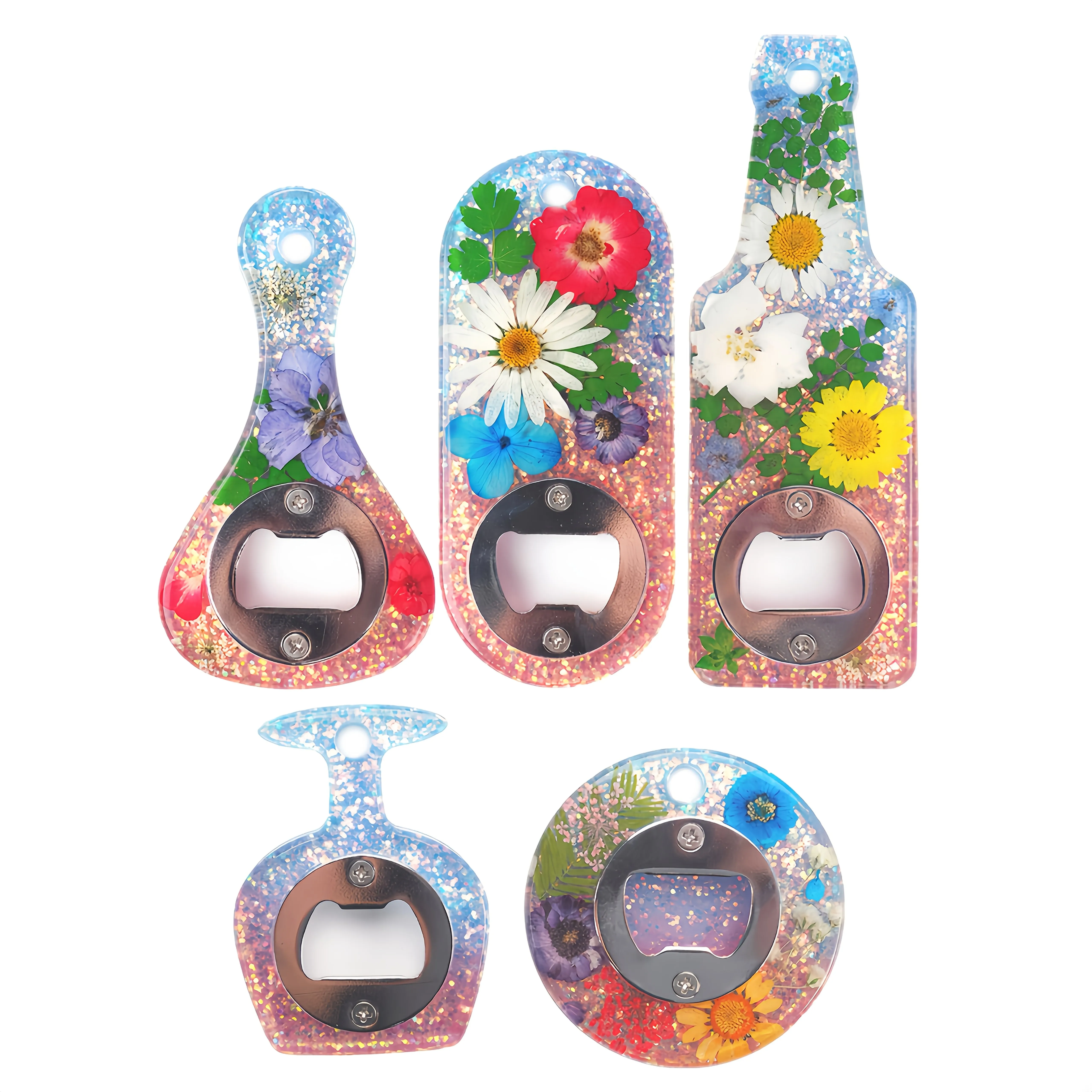 17-teiliges Flaschenöffner-Gießformen-Set aus Silikon, geeignet für Bierflaschenöffner, Epoxidharz, Harzschmuckguss und Kunsthandwerk. – Detail 7