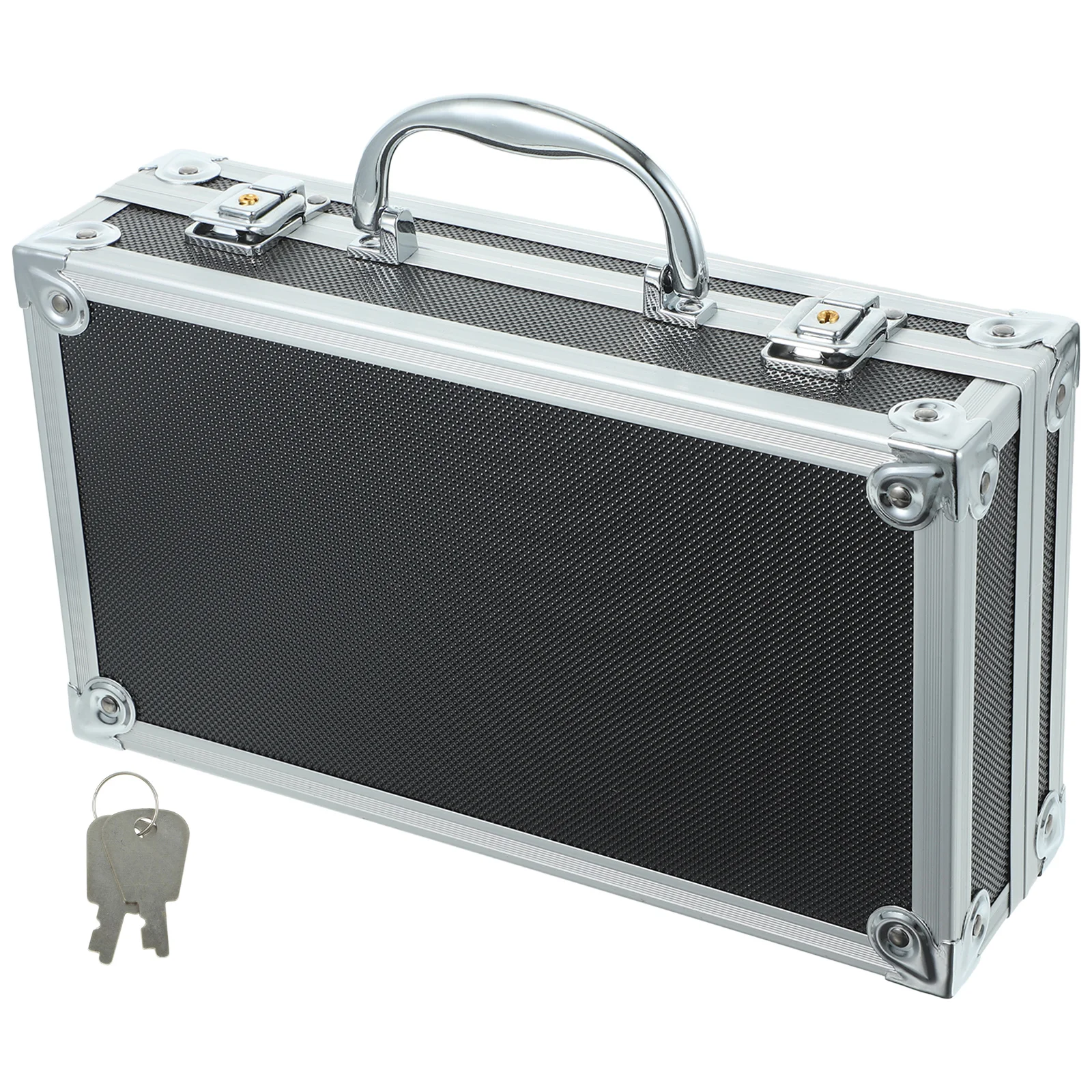 صندوق أدوات من سبائك الألومنيوم، مقبض معزز خفيف الوزن، حقيبة تخزين متعددة الوظائف، صندوق تخزين أدوات بسعة كبيرة للسفر #2