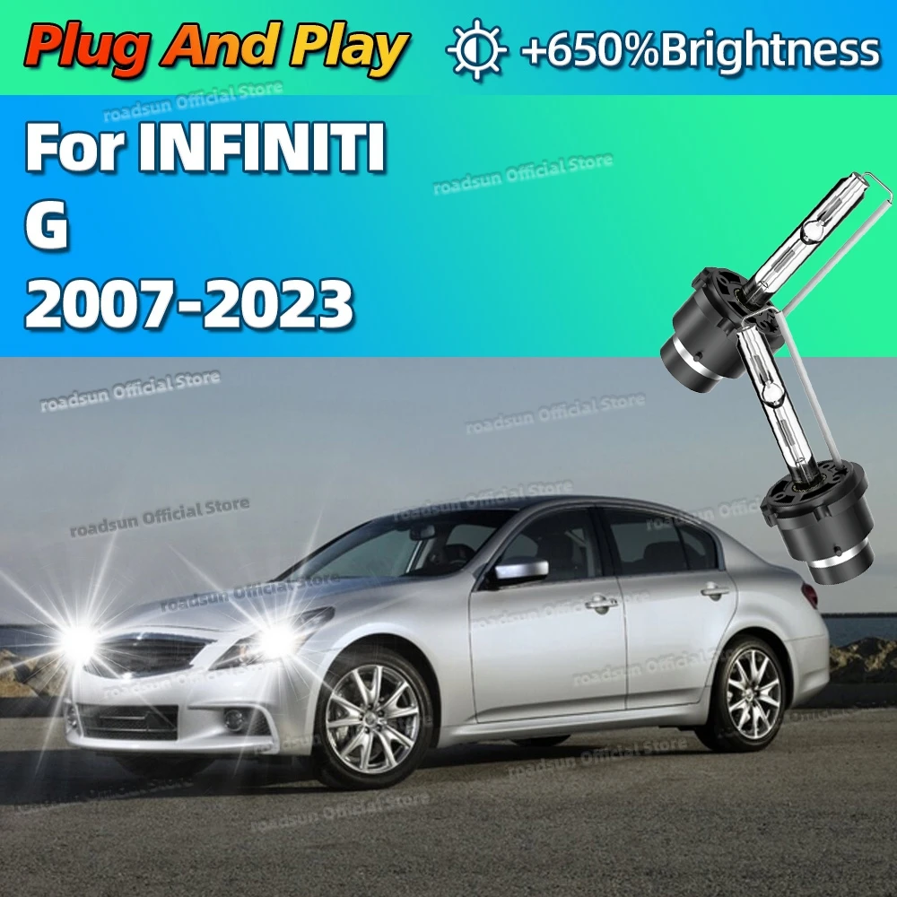 

Ксеноновые 35 Вт 6000 К белые автомобильные HID фары, замена лампочек D2S для INFINITI G 2007-2023 2008 2009 2010 2011 2012 2013 2014 2015