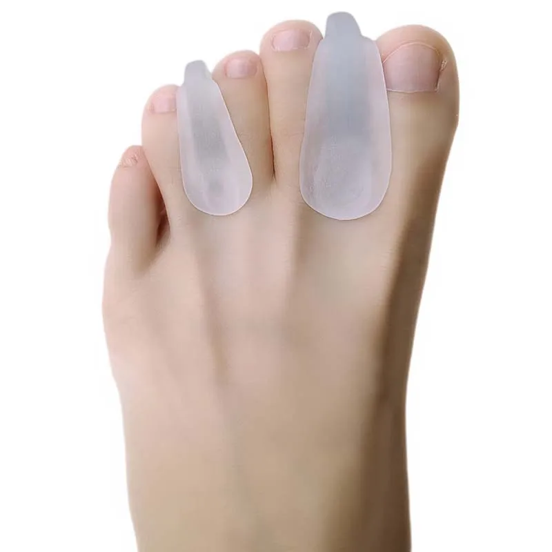 1Pair Foot Care Tool Gel Toe Separators Hallux Valgus Bunions Adjuster Corrector Silicone Thumb Orthotics Protector Straighten