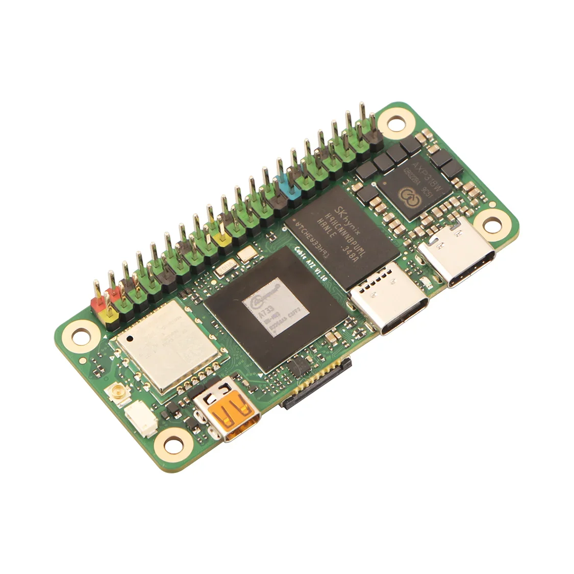 Radxa Cubie A7Z  Development Board Allwinner SoC with octa-core CPU, 3TOPS NPU, and WiFi 6 / BT 5.4 with external antenna
