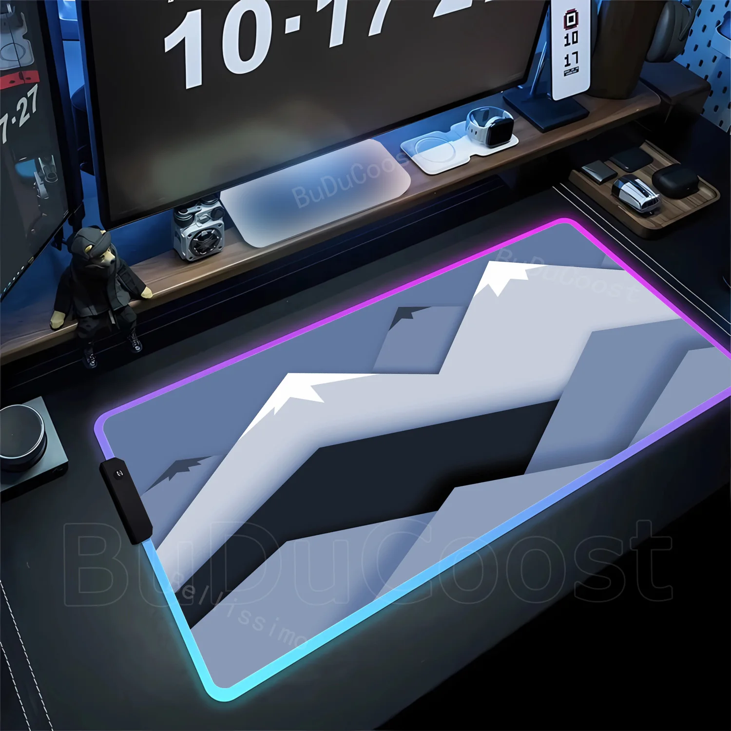 

RGB Mountain PC Mausepad Desk Mat Keyboard Pads Large Mouse Pad xxl Carpet Computer Table Mats XXL Mousepad silhouette Gaming