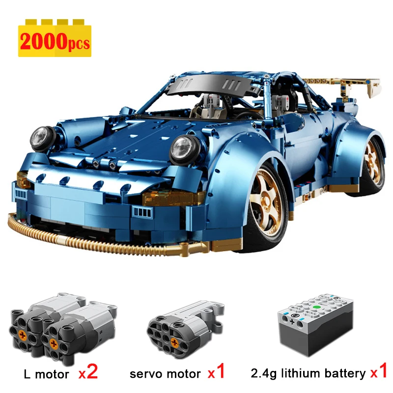 2020New City Classic RC Supercar Building Blocks Model MOC Technical Sports Car Bricks DIY Assembling Toys for Children Gift Set