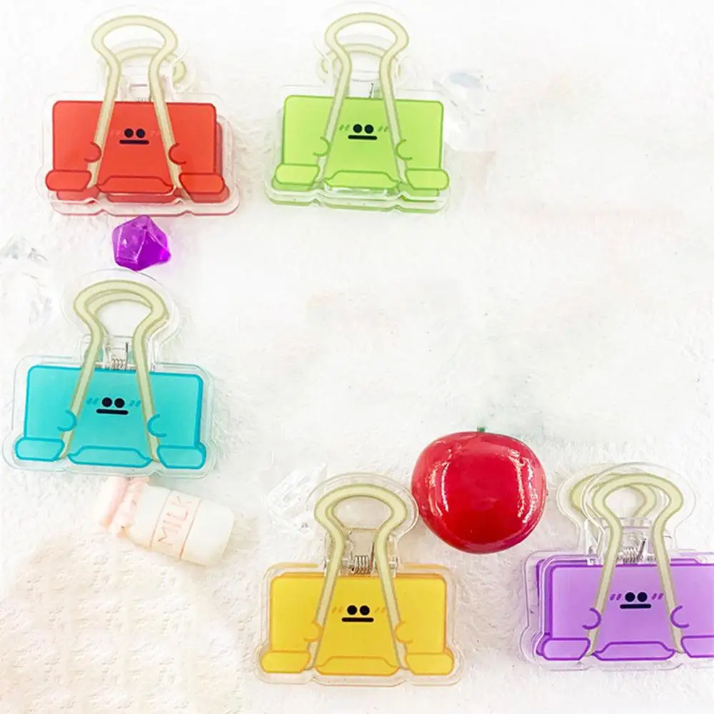 1~5PCS Vibrant Acrylic Clips For Tabletop Decoration Fashionable Decorative Unique Organizational Office Supplies Energetic