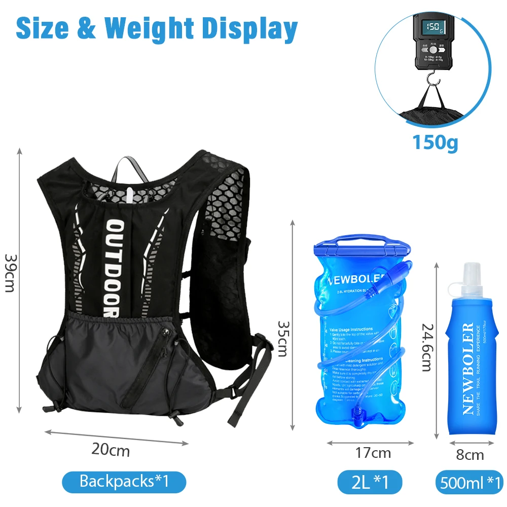 Outdoor Lightweight Backpack Trail Running Backpack Cycling Bag Mountaineering Backpack Hiking Backpack Hydration Backpack image 3