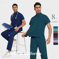 Medical Doctor Nurse Surgical Uniforms Woman Scrub Set Beauty Salon Work Wear Clinical Scrubs Top-Pants Spa Nursing Tunic Suit