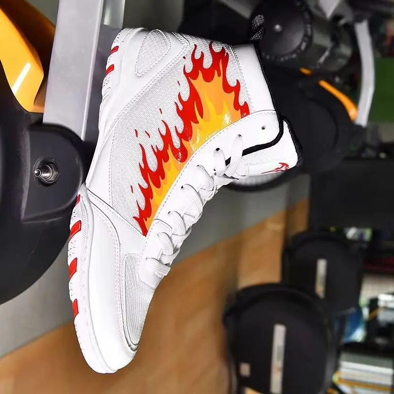 

Хорошее качество, тренировочная обувь для спортзала, мужские боксерские ботинки, профессиональные мужские боксерские кроссовки, удобная мужская борцовская обувь