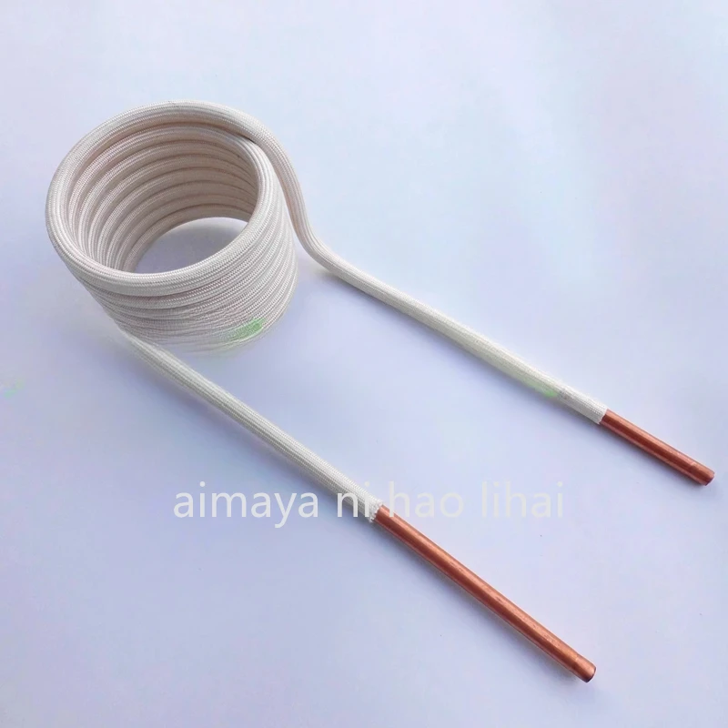 Induction heating coil ZVS copper tube water-cooled high frequency furnace intermediate frequency 6mm quenching without tap