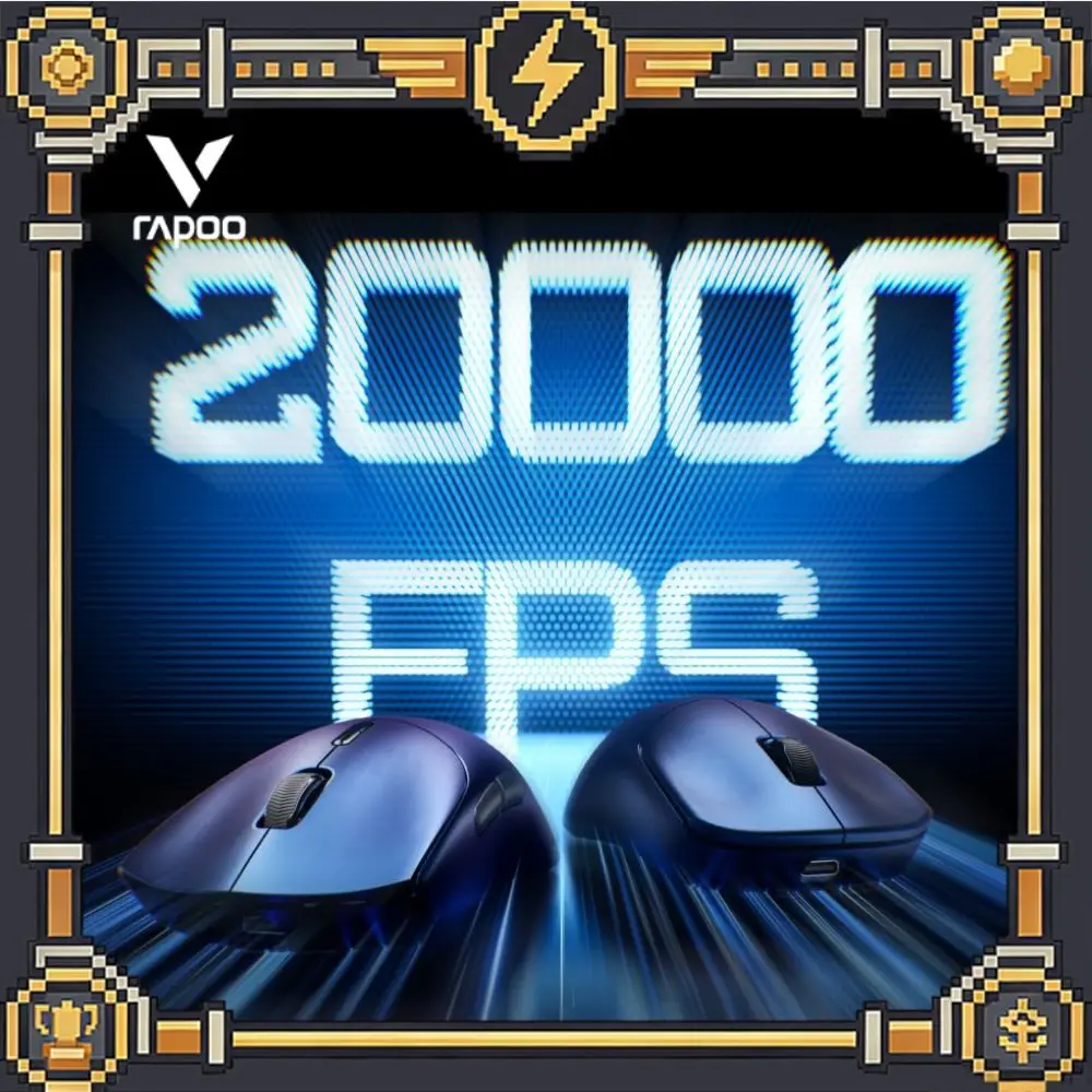 

Rapoo VT7 MAX Master V2 Mouse Wireless Two-Mode 8000Hz Polling Rate PAW3955 Ultimate NORDIC 54H20 Long Battery Life Gaming Mouse