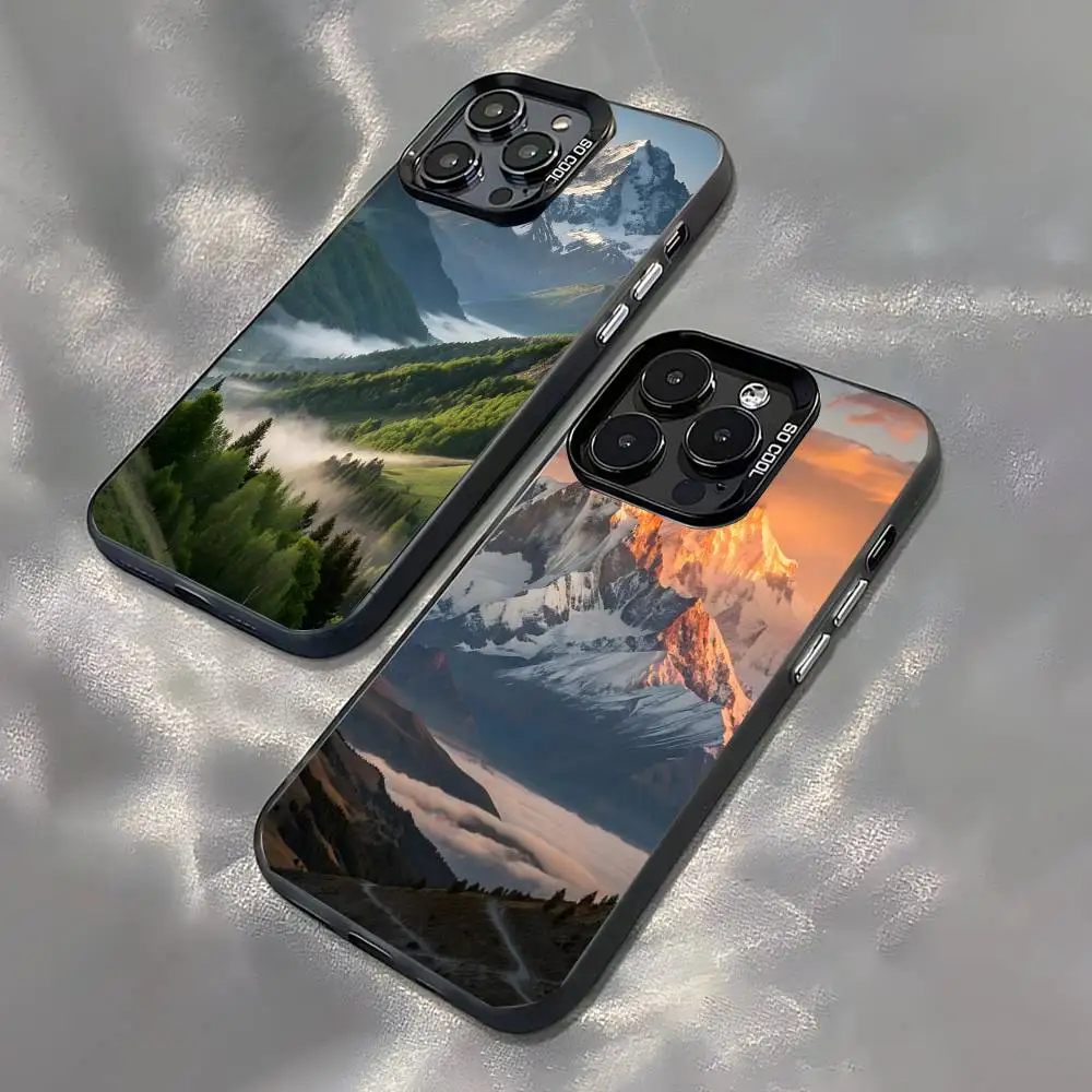 

By The Mountainside For Black Candy Matte Cover iPhone 17,16,15,14,13,12,11,Pro,MAX,Plus