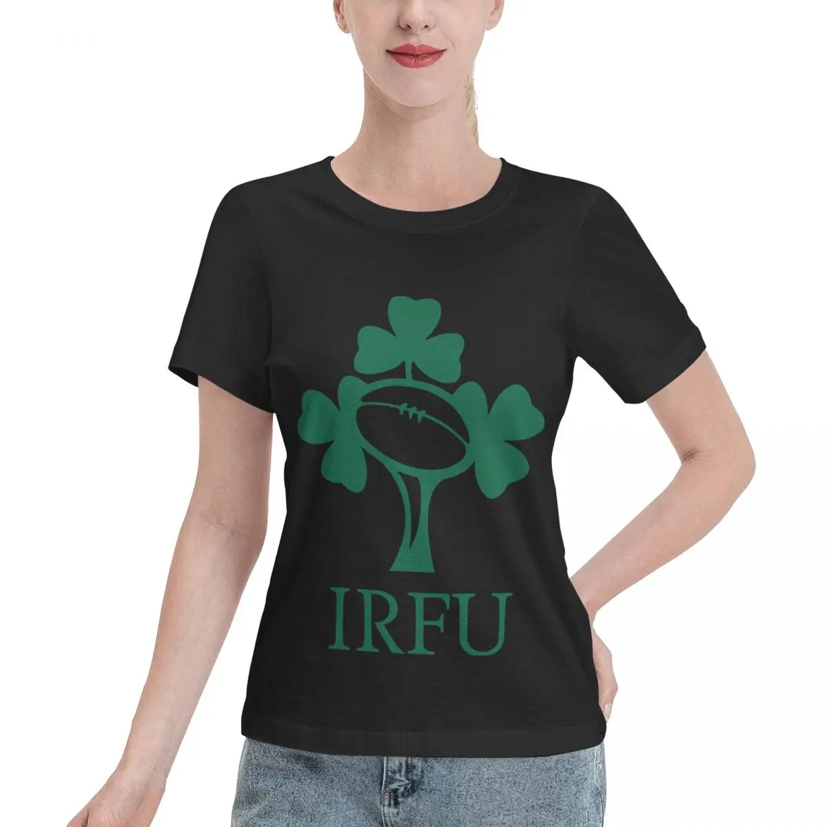 All Body Type Ireland Rugby Women's T-shirt Matching Outfit Female Everyday Wear