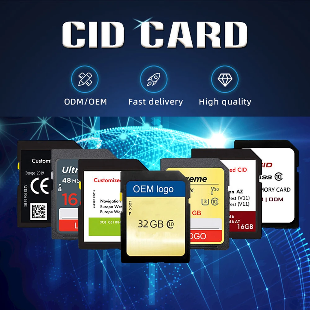 CID map black 16GB chang CID SD card 32GB memory card High-Quality 16GB GPS Accessories CID SD Card Change for Navigation System - Image 3