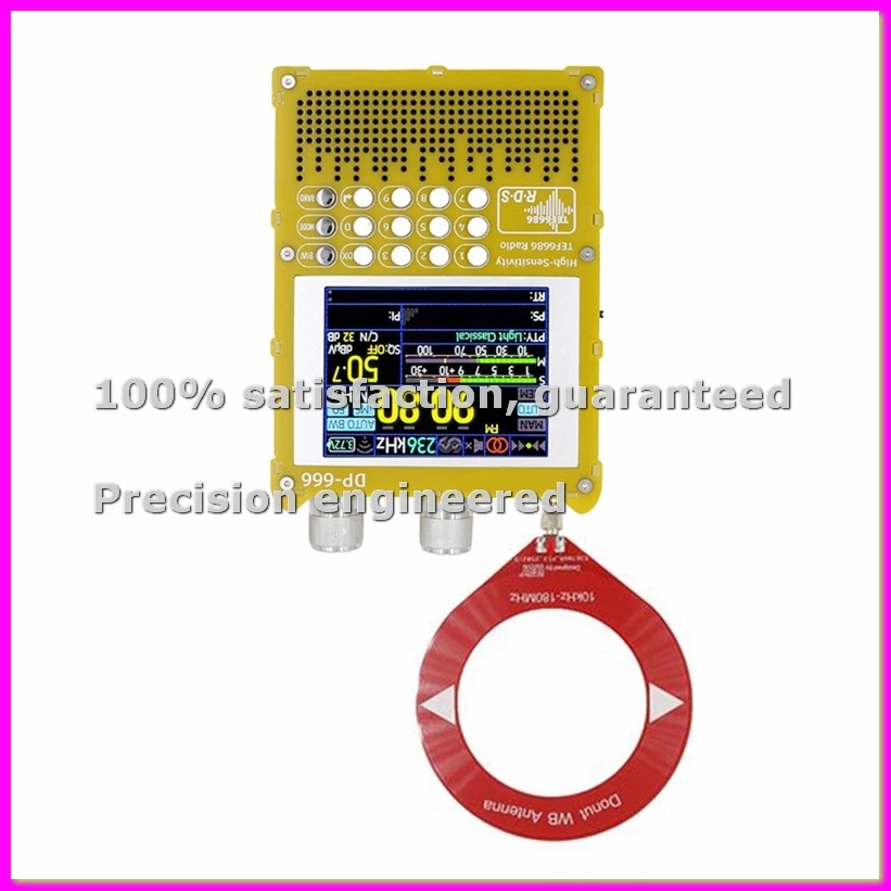 

Mini DP-666 TEF6686 Radio 2.8-Inch IPS Touch Screen High Sensitivity Receiver Full Band FM LW MW SW Radio with Antenna-ABVK