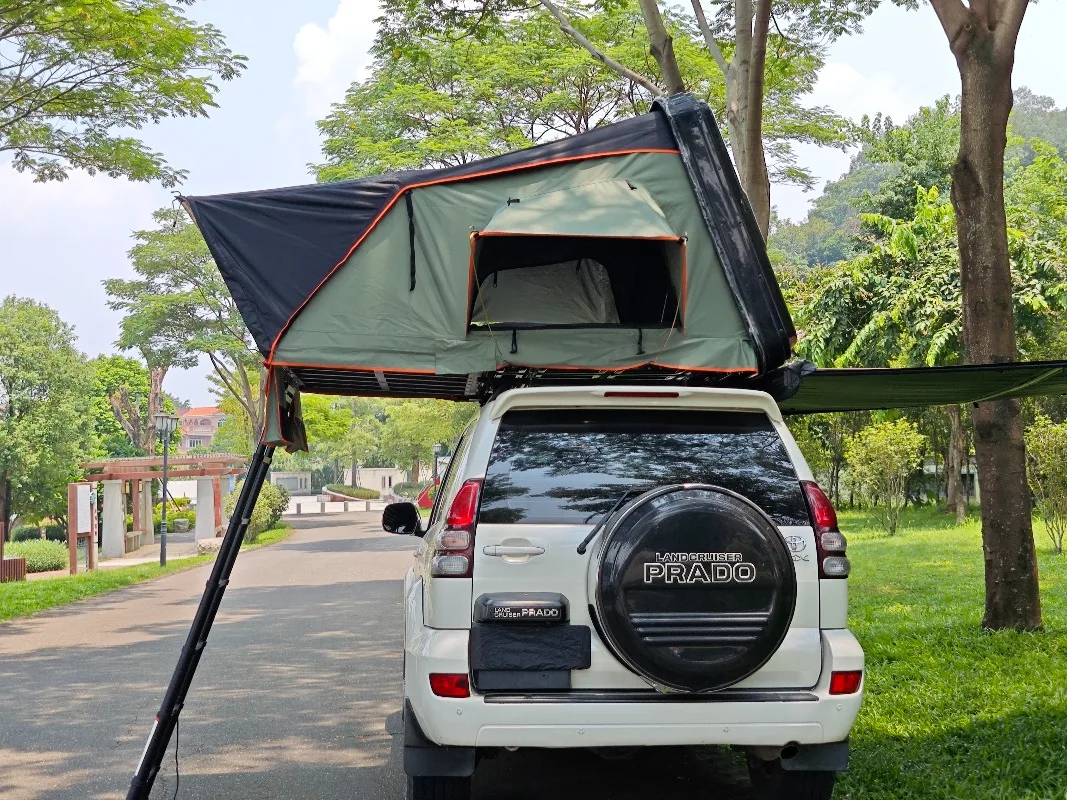 

【Popular】Rapid-Deploy Hard Shell Roof Top Tent for SUV Camping