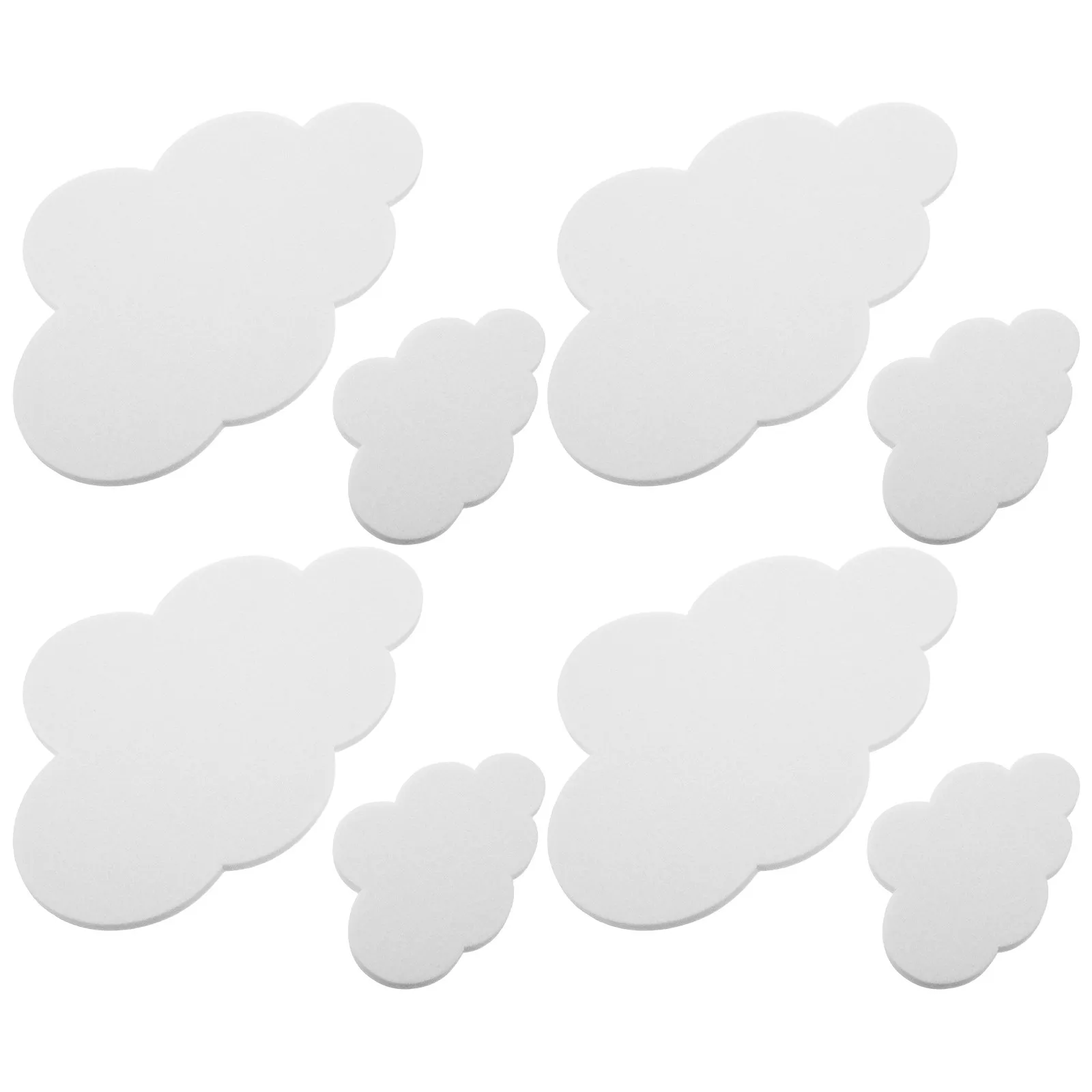 1Set Cloud Felt Wall Decor Soft Self Adhesive Bulletin Board for Nursery Bedroom Dorm Classroom Pin Board Tiles Memo Display