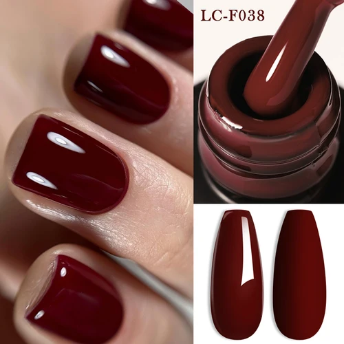 LILYCUTE 7ML esmalte de uñas de Gel rojo vino oscuro Otoño Invierno barniz híbrido esmalte de Gel semipermanente remojo UV manicura artística de uñas