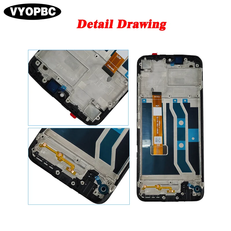 Mobile Phone Original LCD Display Touch Screen With Frame 6.5\