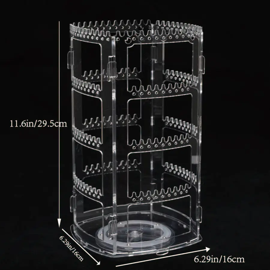 1pc, Rotating Jewelry Display Rack, Ear Clips, Earrings, Earrings and Necklace Rack.