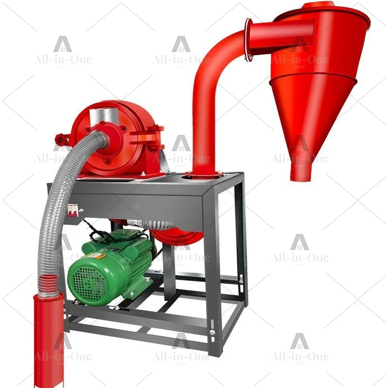 New dust-free self-priming household small universal corn grinder multi-functional breeding feed for whole grains