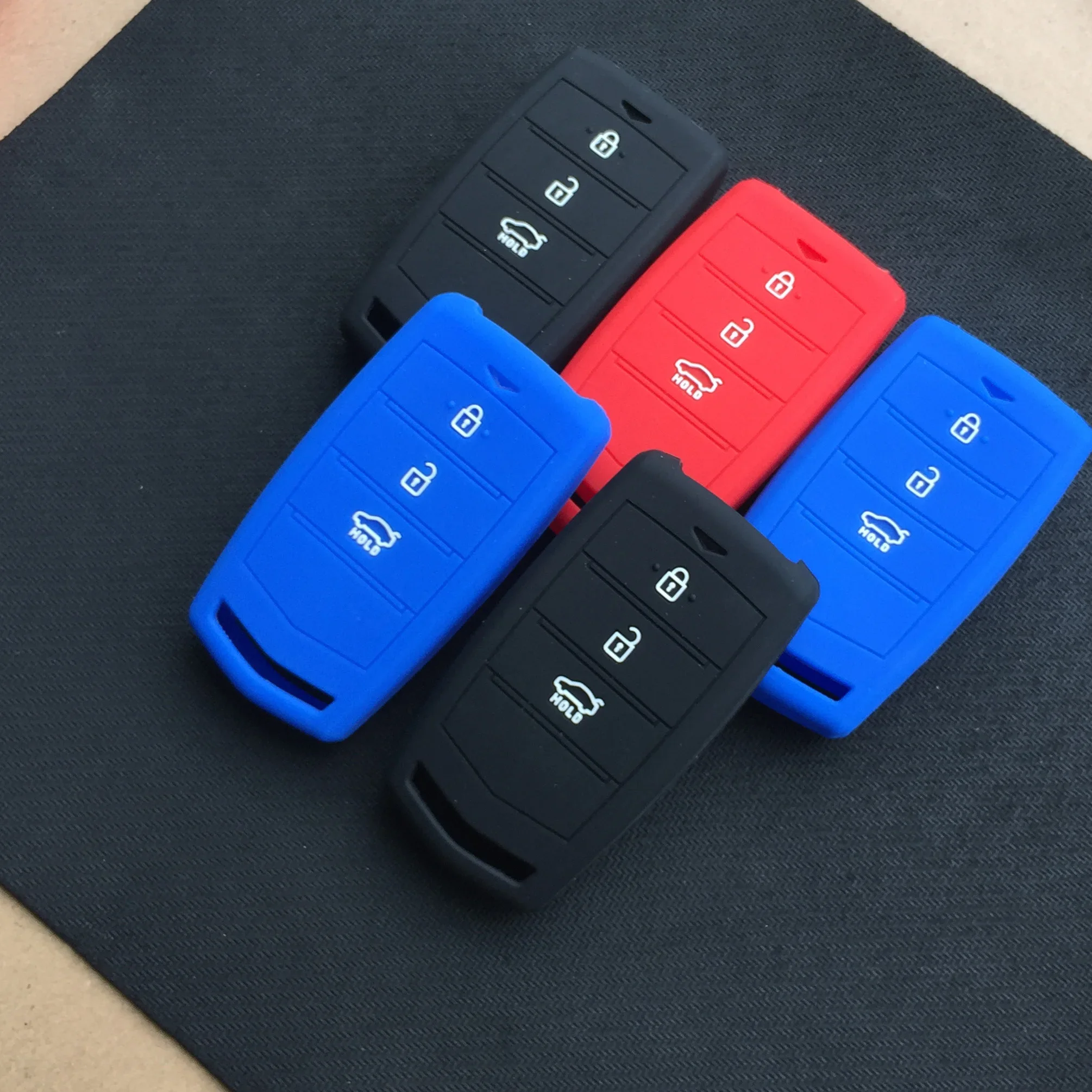 case for keychain alarm for Hyundai  Genesis G70 G80 G90 3Button Silicone Rubber Key Case Cover for starline a93