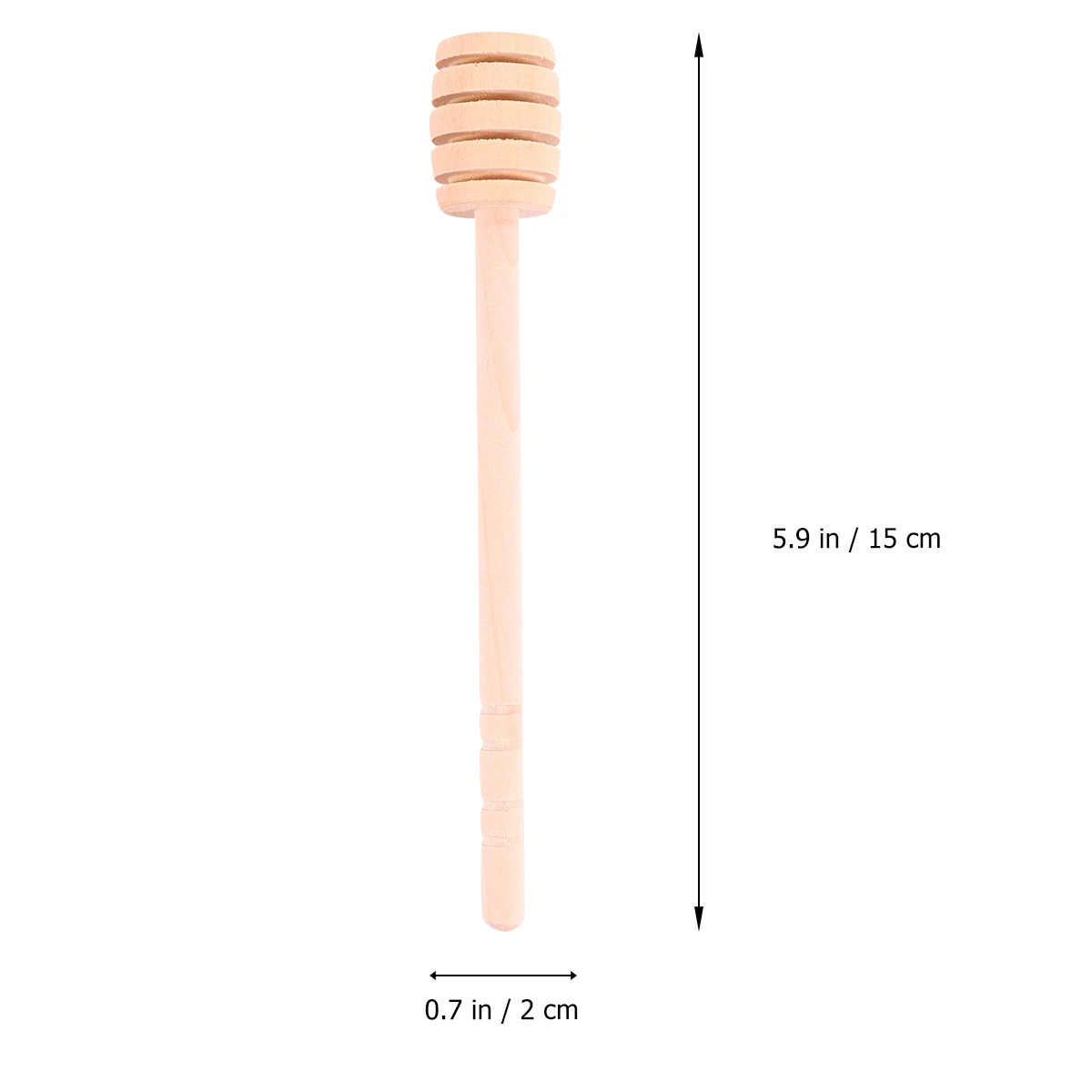 

12pcs Wooden Honey Stick Creamy Foods Mixing Kitchen Stirring Spoon Portable Rod Safe Reusable Washable Practical