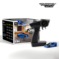 Turbo Racing C64 1:76  Drift RC Car With Gyro Radio Full Proportional Remote Control Toys RTR Kit For Kids and Adults Toys