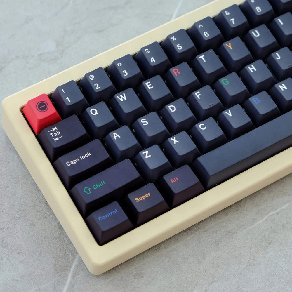 129 Keys GMK Dark light Keycaps Cherry Profile PBT Dye Sublimation KeyCaps For MX Switch Mechanical Keyboard GK61/64/68/75/84/87