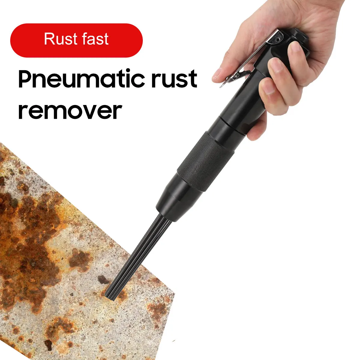 1/4 "90PSI Scorie Rimuovere Strumento di Pulizia Della Casa Sbavatura Ago Scaler Acciaio Al Carbonio Aria Pneumatica Saldatori Sporco 3mm 12 Aghi