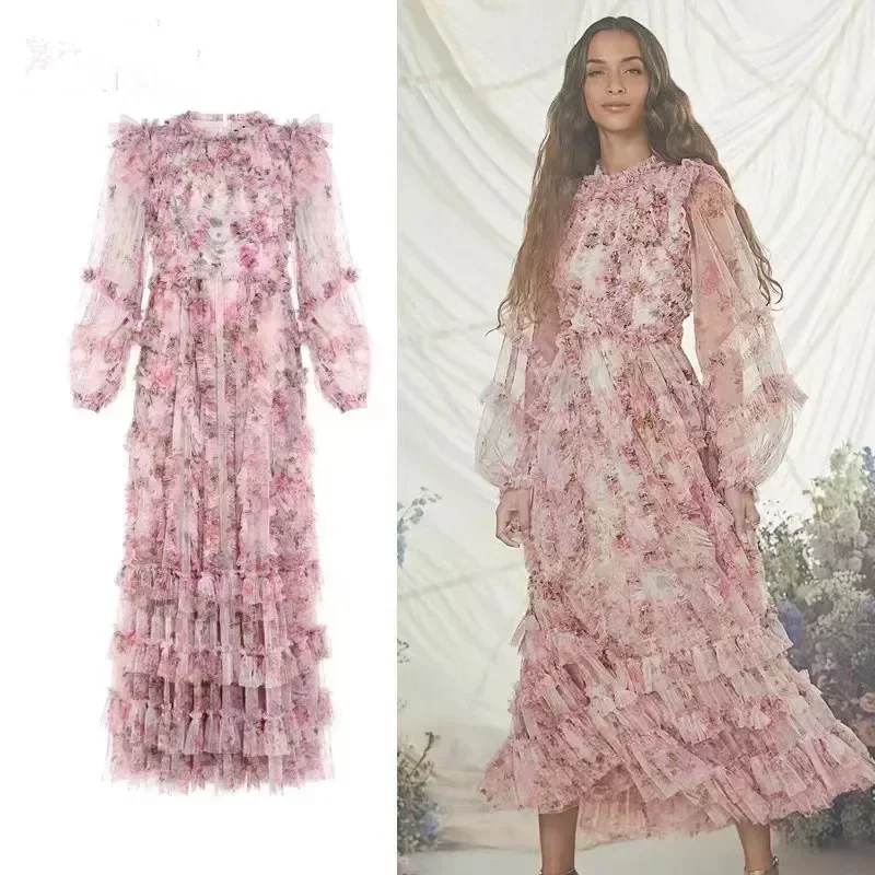 Elegantes Damenkleid, das alte Wege wiederherstellt, Eleganz, luxuriöses koreanisches Sommerkleid, Abendkleider, lange Party-Damen-Midifashi