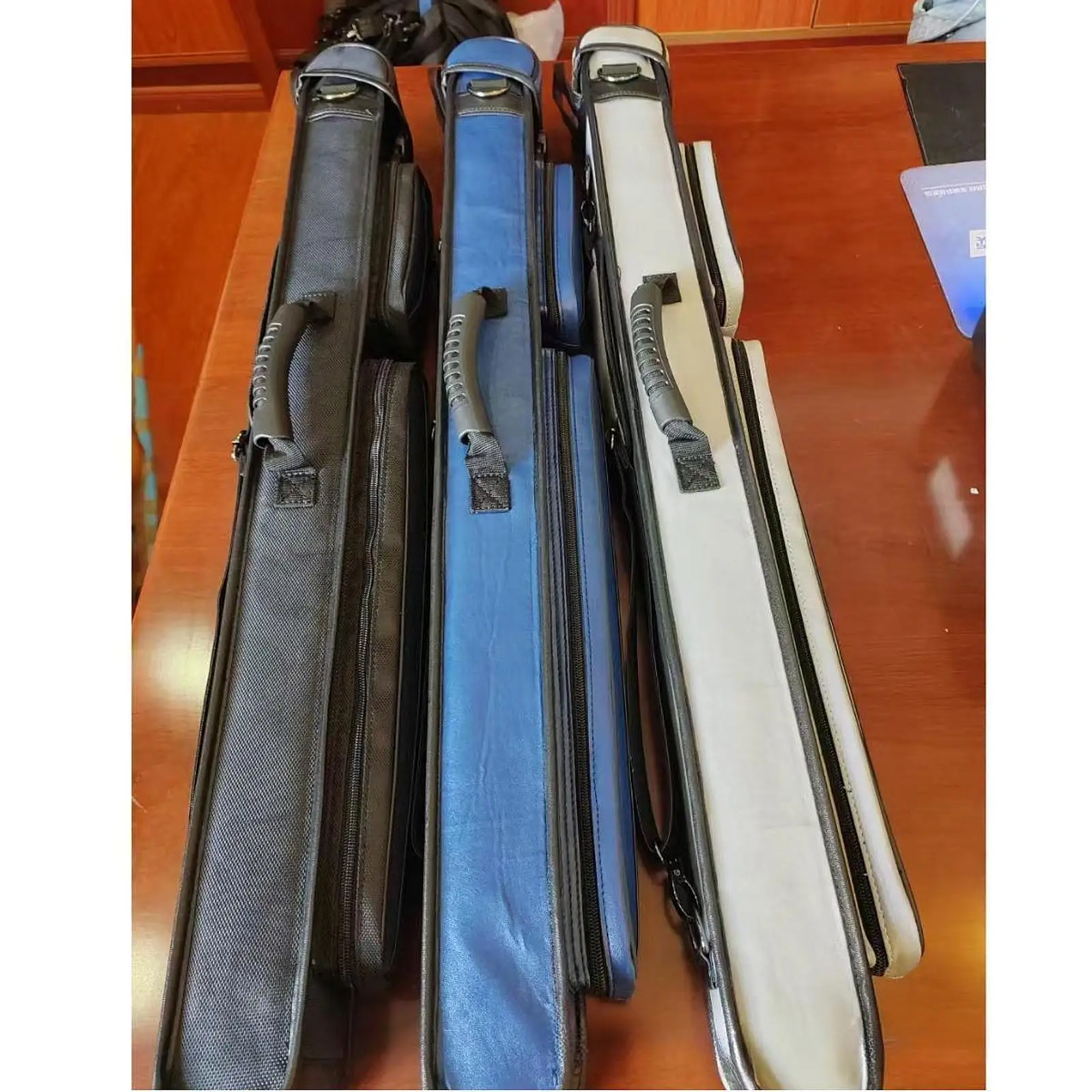 

Quality PU Leather Billiard Cue Bag Lightweight Tube Case with Zipper for Professional Pool Stick Protection