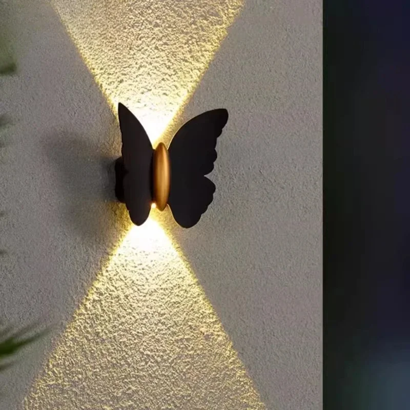 Outdoor wall lamp villa courtyard entrance corridor decorative lamp garden terrace butterfly wall gate exterior wall