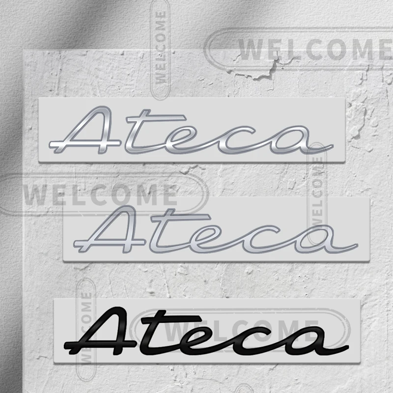 3D Metal For Ateca Logo Car Letter Emblem FR+ VZ New Copper Badge Sticker Trunk Decals Styling Accessories