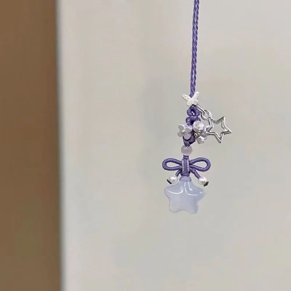 

Прозрачный кулон-цветок «Звездный цветок» для сумки, милый и очаровательный, в китайском стиле, для телефона