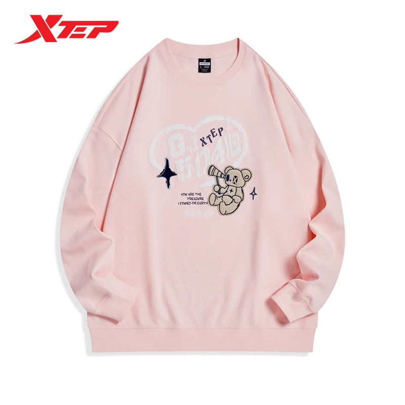 Xtep Hoodies Women's Simple Patterns Soft Causal Fashion Sweatshirt Comfortable Loose 2023 New Autumn Female Tops 977328920487