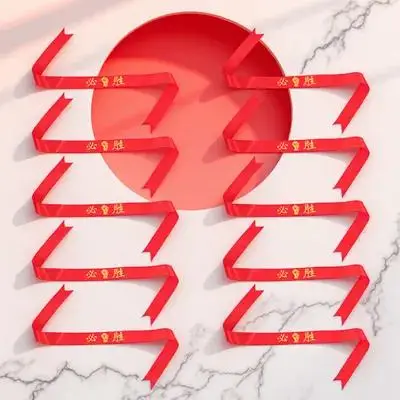 

10pcs Headbands Victory Ribbon Samurai Sports Game Accessory Wide Hair Bands for Women Men Students Gym Basketball Style