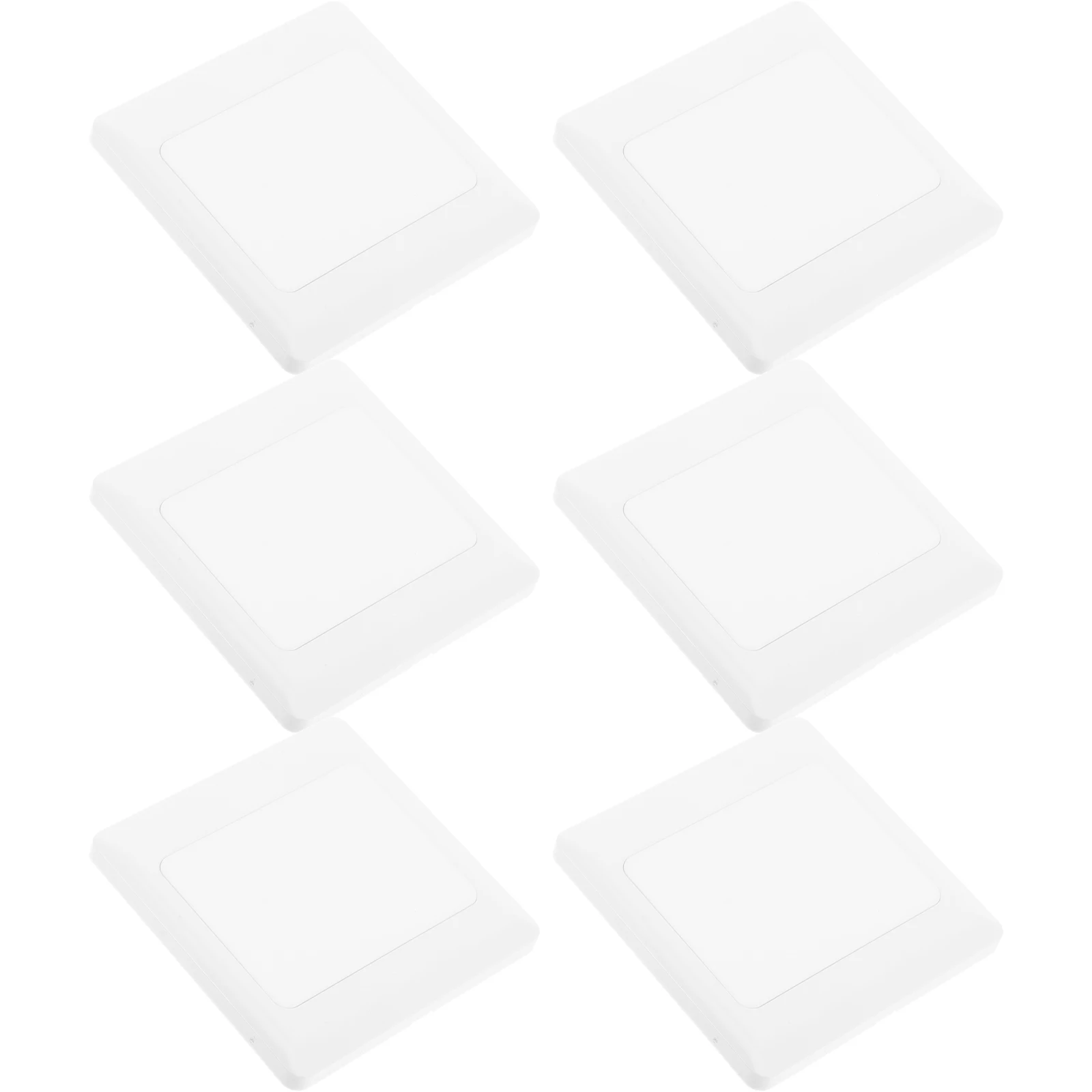 

6Pcs Whiteboard Renovation Line Box Cover Plate 86 Type Easy Installation Waterproof Electrical Junction Box Wall Plate Cable